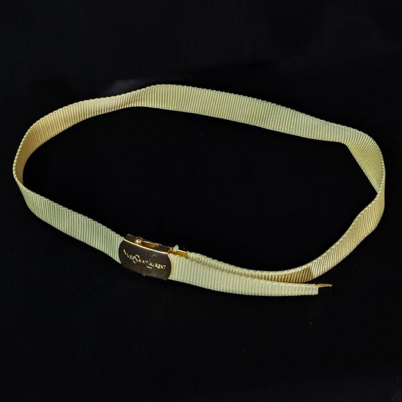 YVES SAINT LAURENT Belt Gold Yellow - Picture 6 of 9